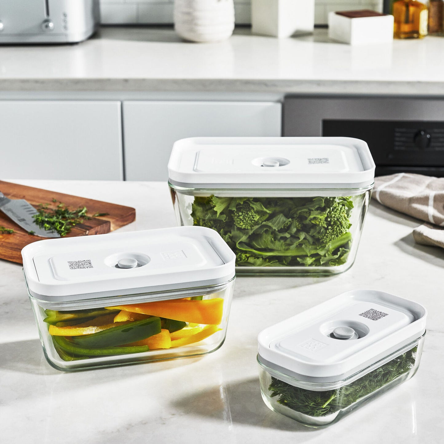 Stikla vakuuma trauku komplekts ZWILLING FRESH & SAVE 3pr. Stikla vakuuma trauku komplekts ZWILLING FRESH & SAVE 3pr.