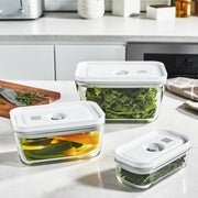 Stikla vakuuma trauku komplekts ZWILLING FRESH & SAVE 3pr.