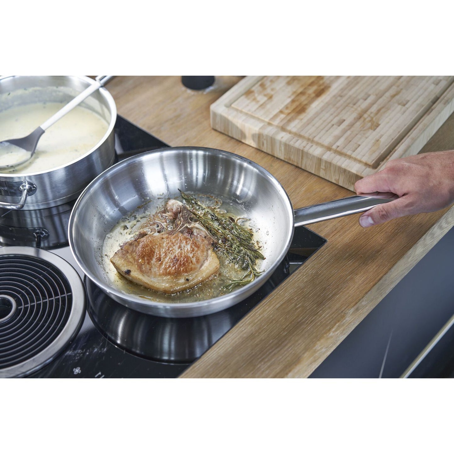 Nerūsējošā tērauda panna 28cm ZWILLING PRO indukcijai dziļa