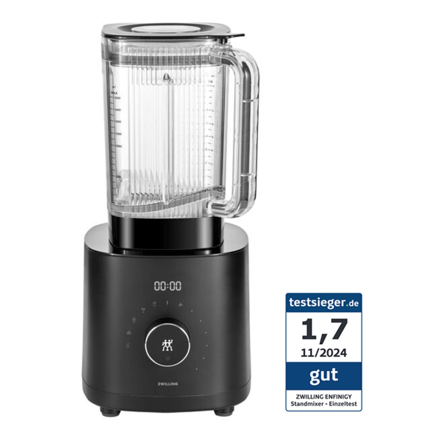 Lieljaudas krūzes blenderis ZWILLING Enfinigy 1600W, melns