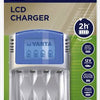 Bateriju (Accu) ladētājs VARTA LCD 4 vietas + auto 12V un USB adapteris