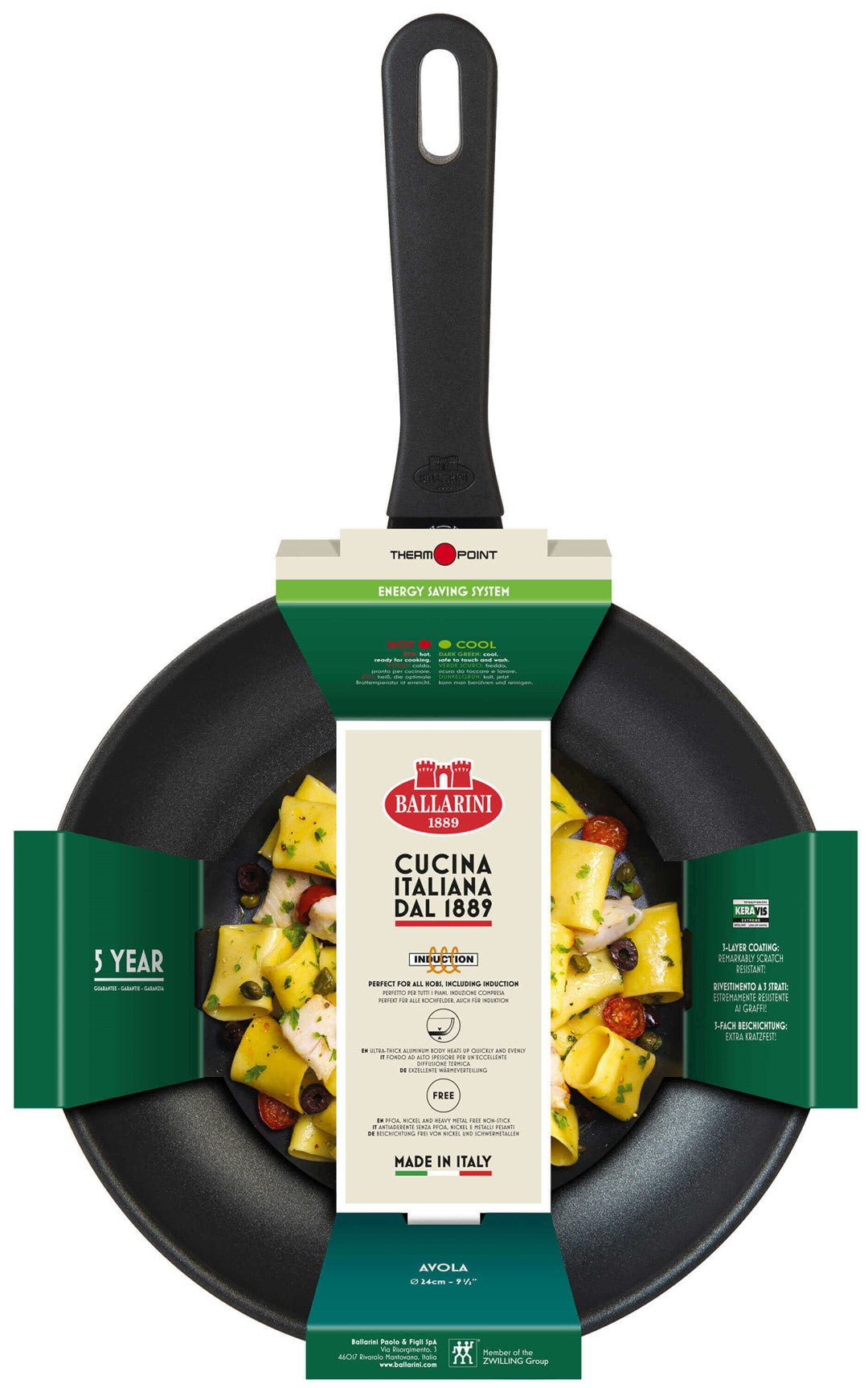 Indukcijas panna 28cm Ballarini AVOLA Keravis Extreme