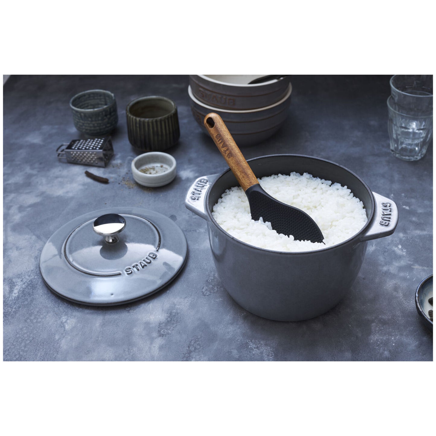 Silikona rīsu karote STAUB 22 cm Silikona rīsu karote STAUB 22 cm