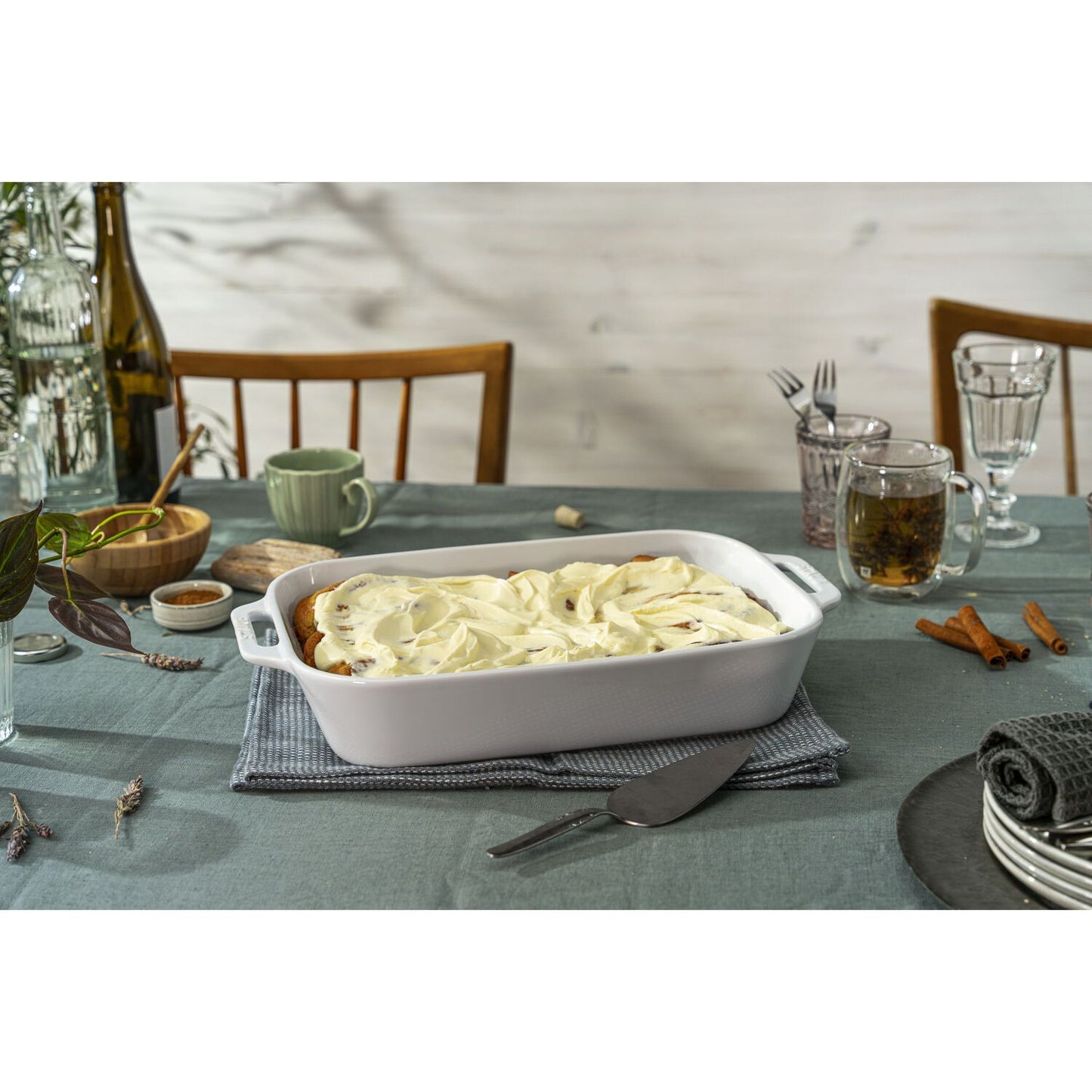 Taisnstūrveida cepeškrāsns trauks 34 x 24 cm STAUB Ceramique 4.5L, keramikas Taisnstūrveida cepeškrāsns trauks 34 x 24 cm STAUB Ceramique 4.5L, keramikas