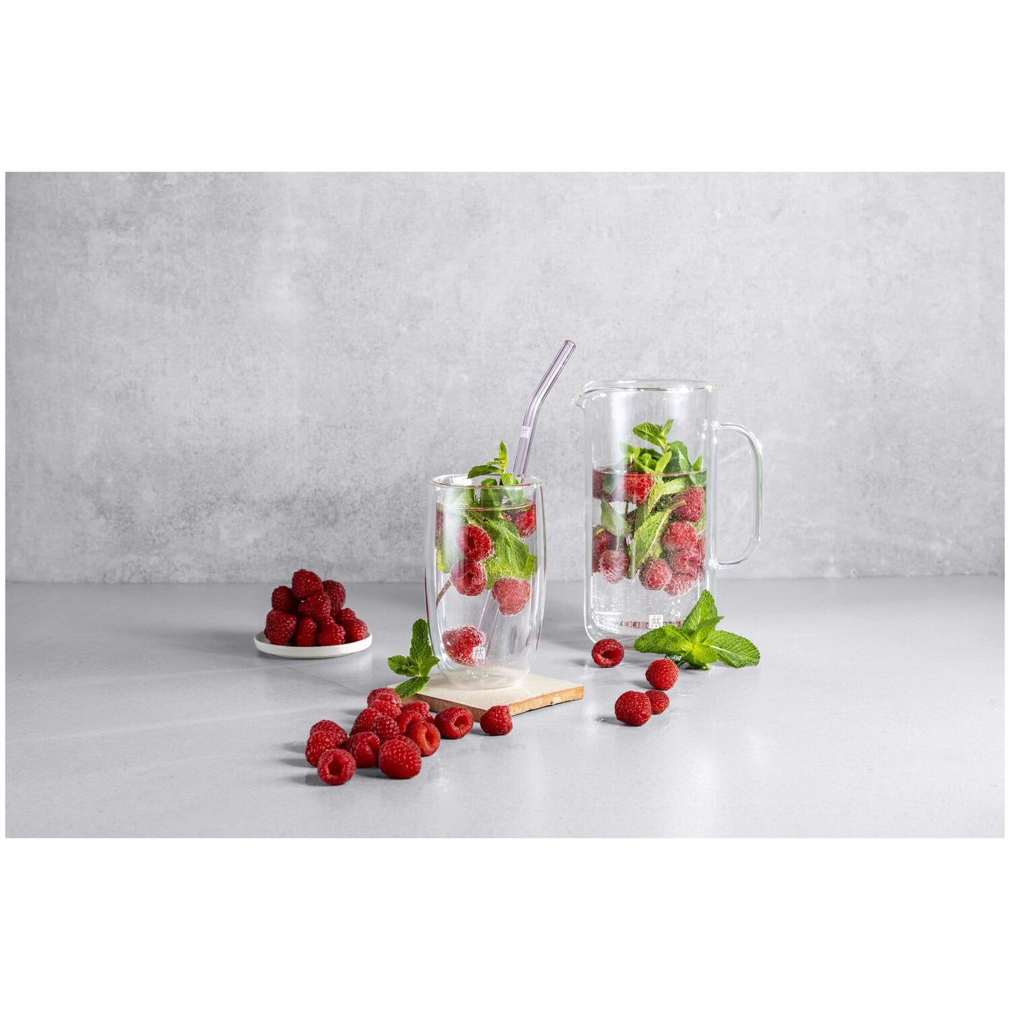 Stikla salmiņi 23cm Zwilling Sorrento krāsaini 4gab. ieliekti