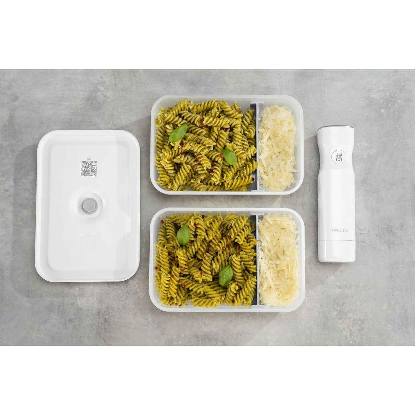 Vakuuma pusdienu kastīte 1.0L Zwilling Fresh & Save Lunch Box L zema Vakuuma pusdienu kastīte 1.0L Zwilling Fresh & Save Lunch Box L zema