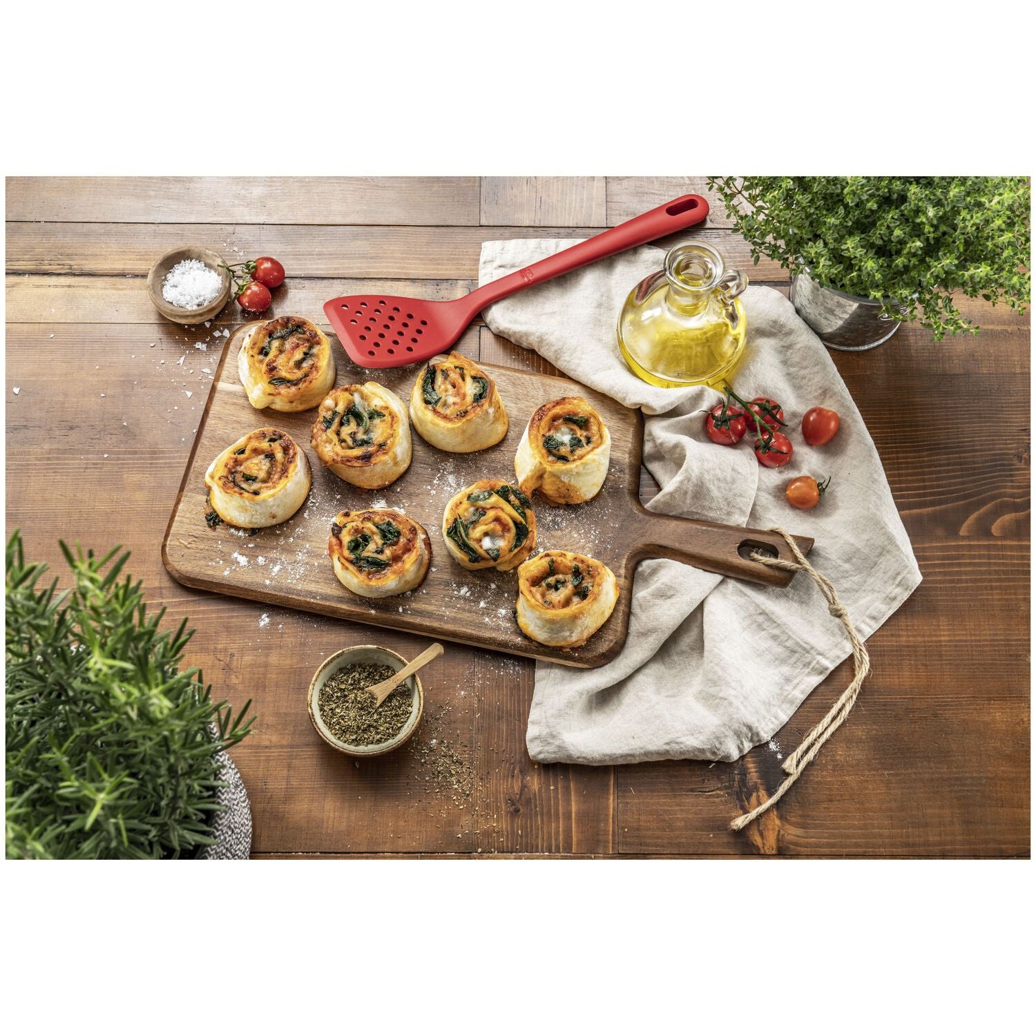 Silikona pannas lāpstiņa BALLARINI Rosso 31 cm