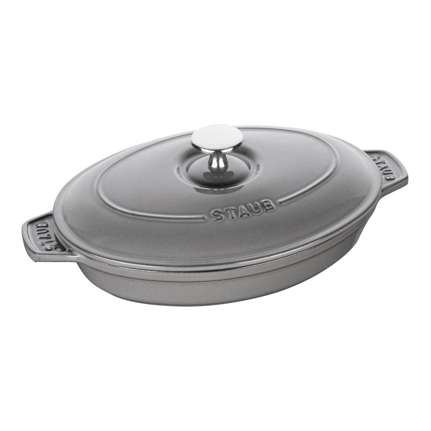 Ovāls čuguna sautējamais katls Staub Specialities 23 x 17 cm