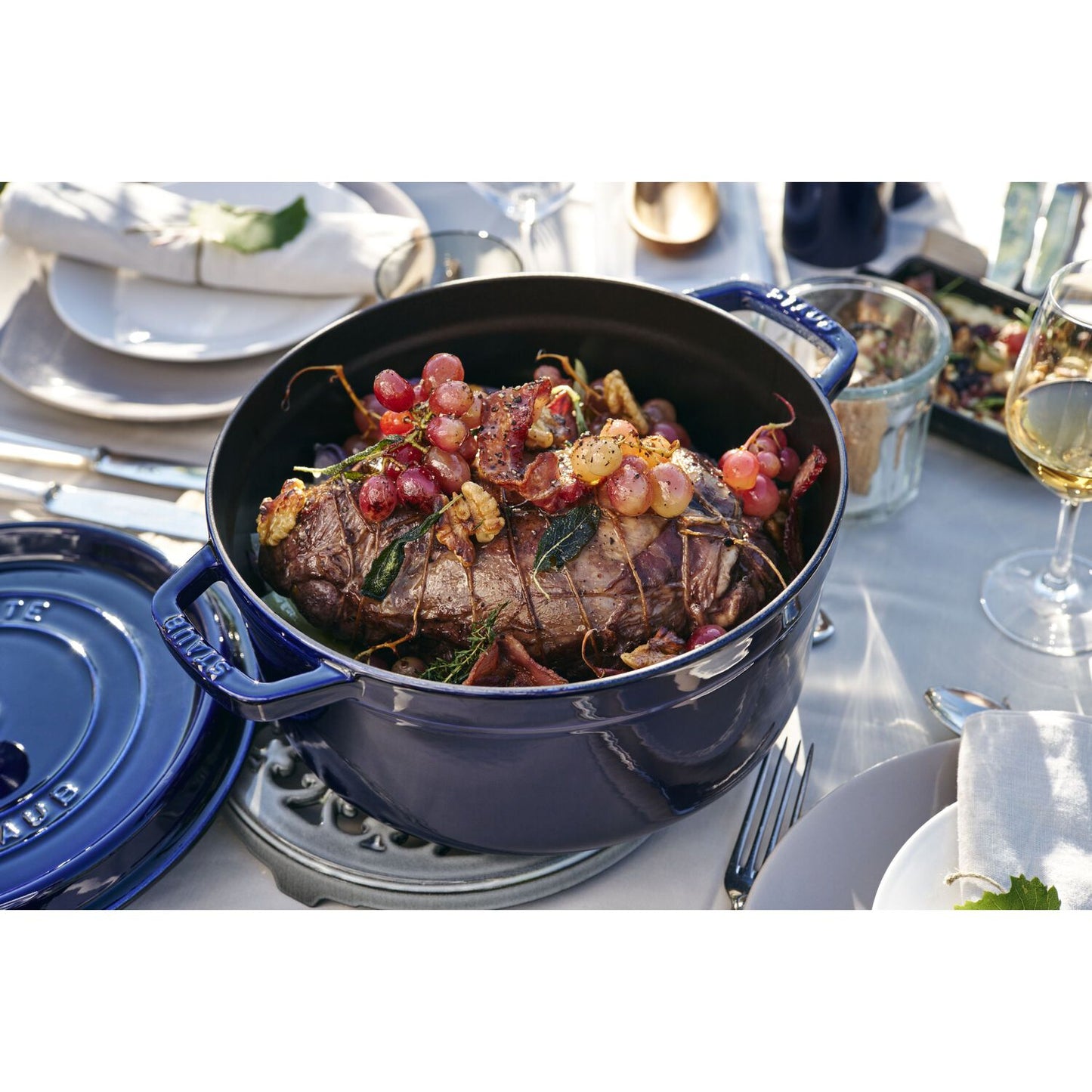 Čuguna katls STAUB LA COCOTTE 30cm 8.35L, zils