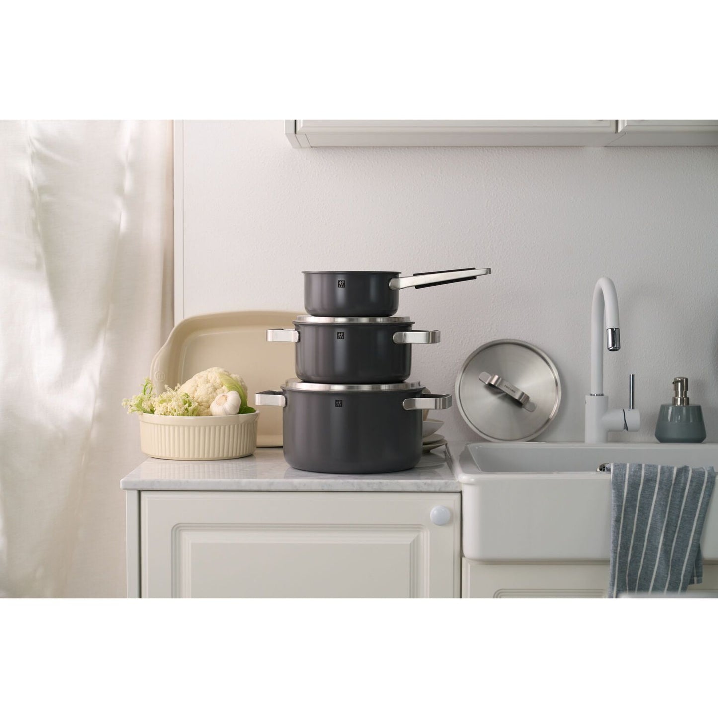 Indukcijas katlu komplekts ZWILLING Pure, 3gab. Indukcijas katlu komplekts ZWILLING Pure, 3gab.