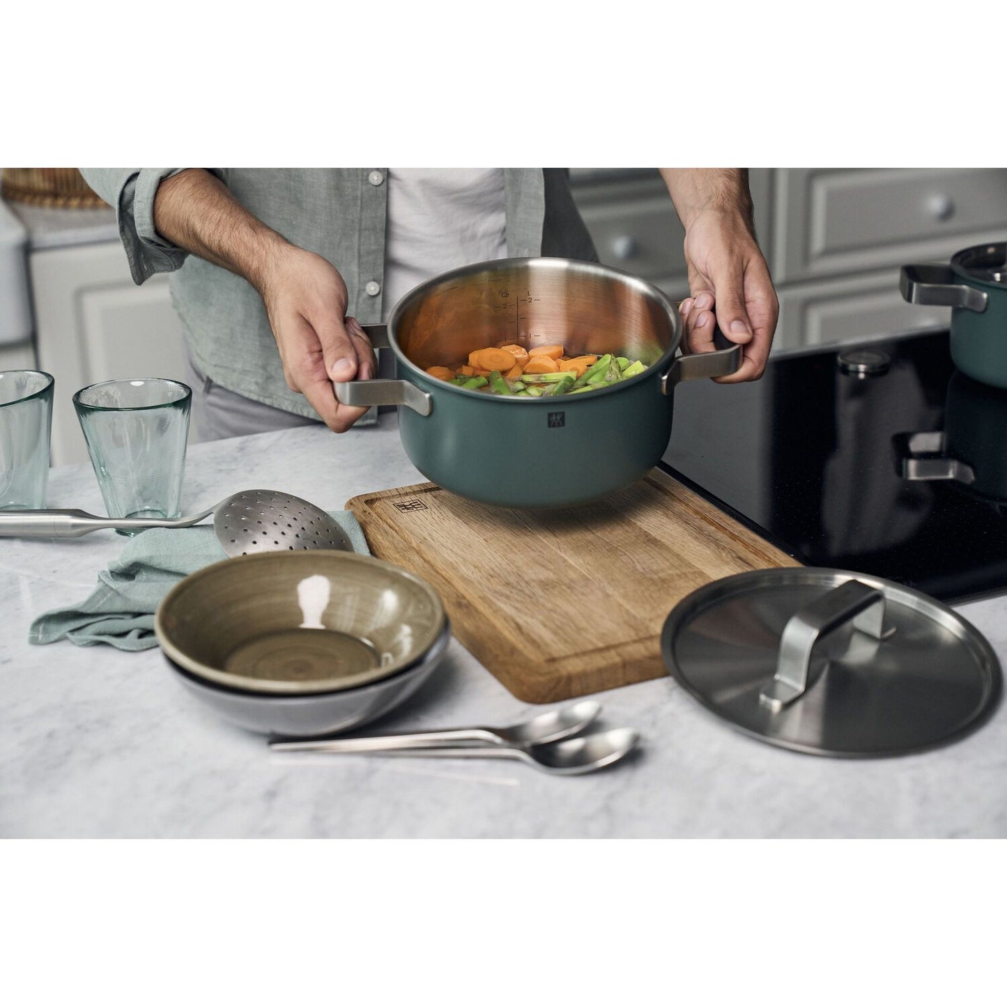 Indukcijas katlu komplekts ZWILLING Pure, 3gab. Indukcijas katlu komplekts ZWILLING Pure, 3gab.