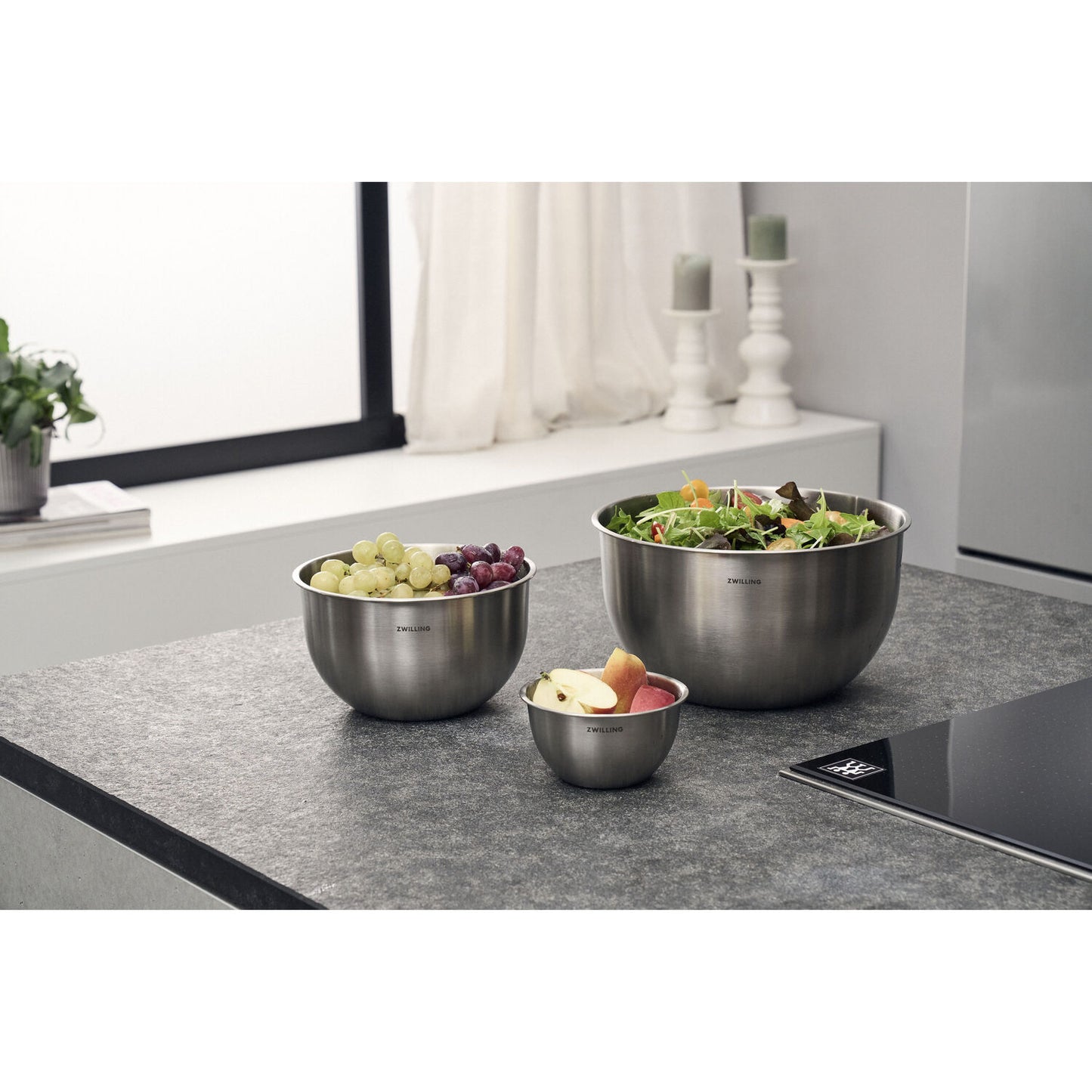 Bļodu komplekts ZWILLING FRESH & SAVE Bowls S / M / L, nerūsējošā tērauda Bļodu komplekts ZWILLING FRESH & SAVE Bowls S / M / L, nerūsējošā tērauda