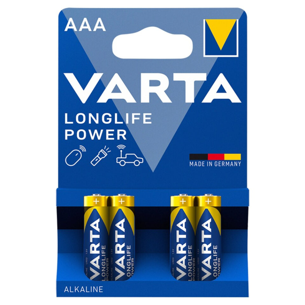 Baterijas VARTA LONGLIFE POWER Alkaline AAA 4gb.