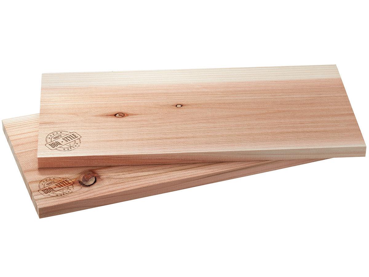 Ciedrkoka dēlīši grilam un kūpināšanai GEFU BBQ XXL, 395 x 195 x 15mm, 2 gab.