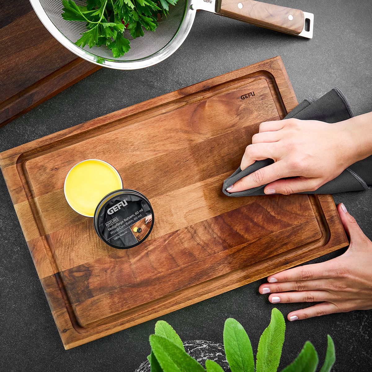 Koka virsmu kopšanas balzams GEFU Naturis