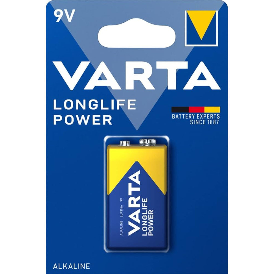 Baterija krona VARTA LONGLIFE POWER Alkaline 9V