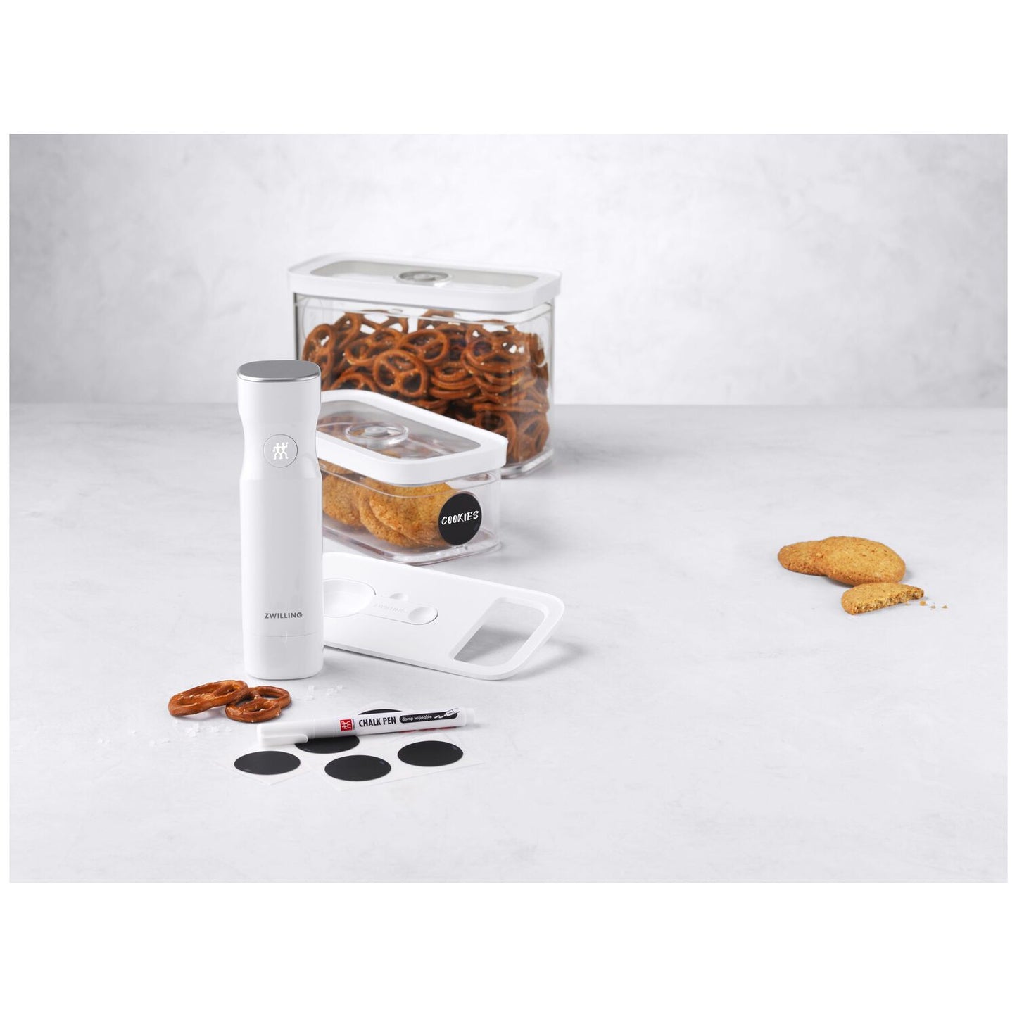 Vakuuma trauku sākuma komplekts ZWILLING FRESH & SAVE CUBE M, 5pr. Vakuuma trauku sākuma komplekts ZWILLING FRESH & SAVE CUBE M, 5pr.