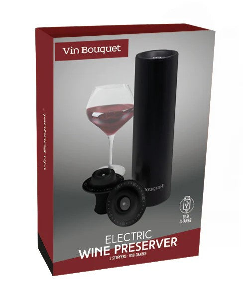 Vin Bouquet electric wine vacuum preserver with stoppers