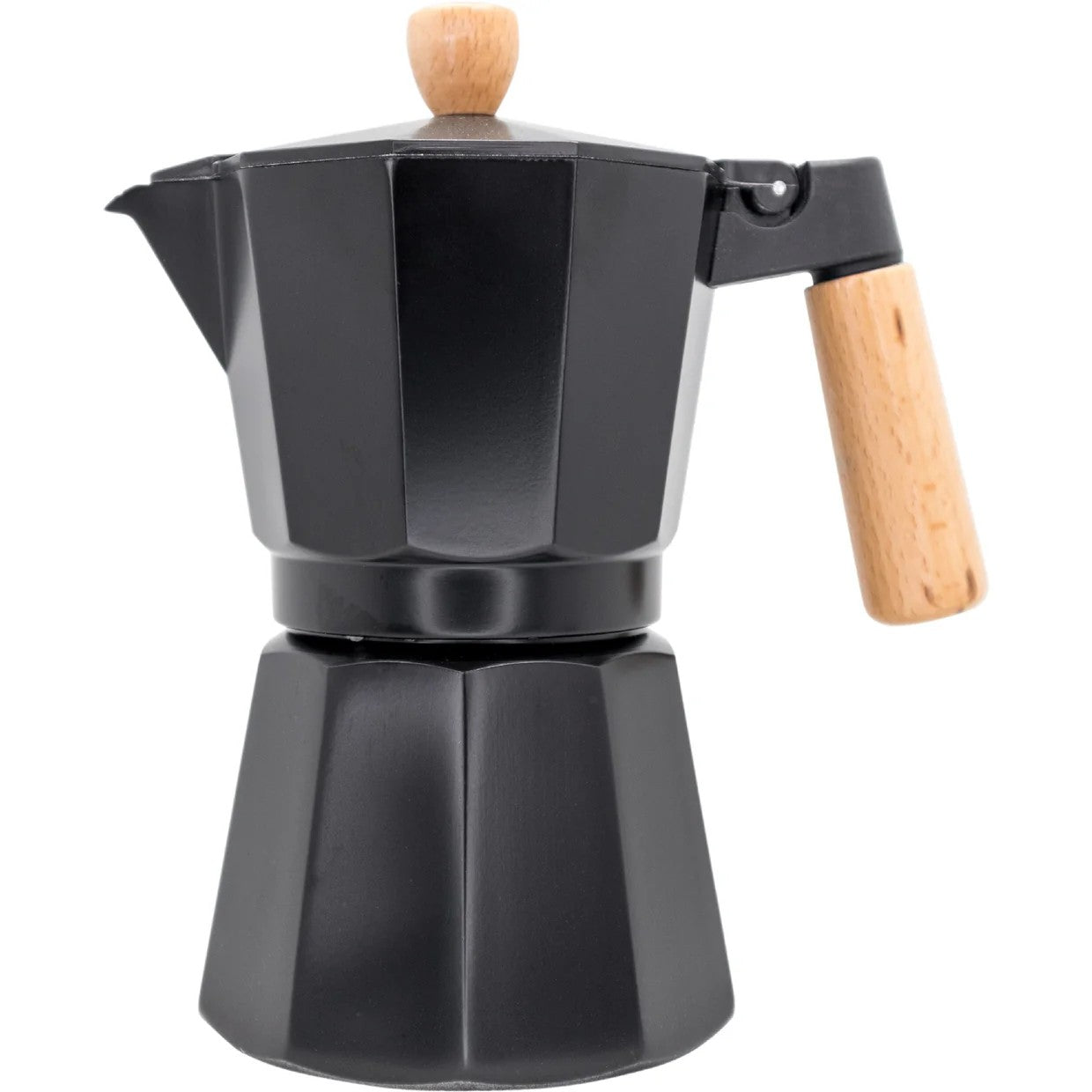 Indukcijas moka kafijas kanna melna | 6 tasītēm