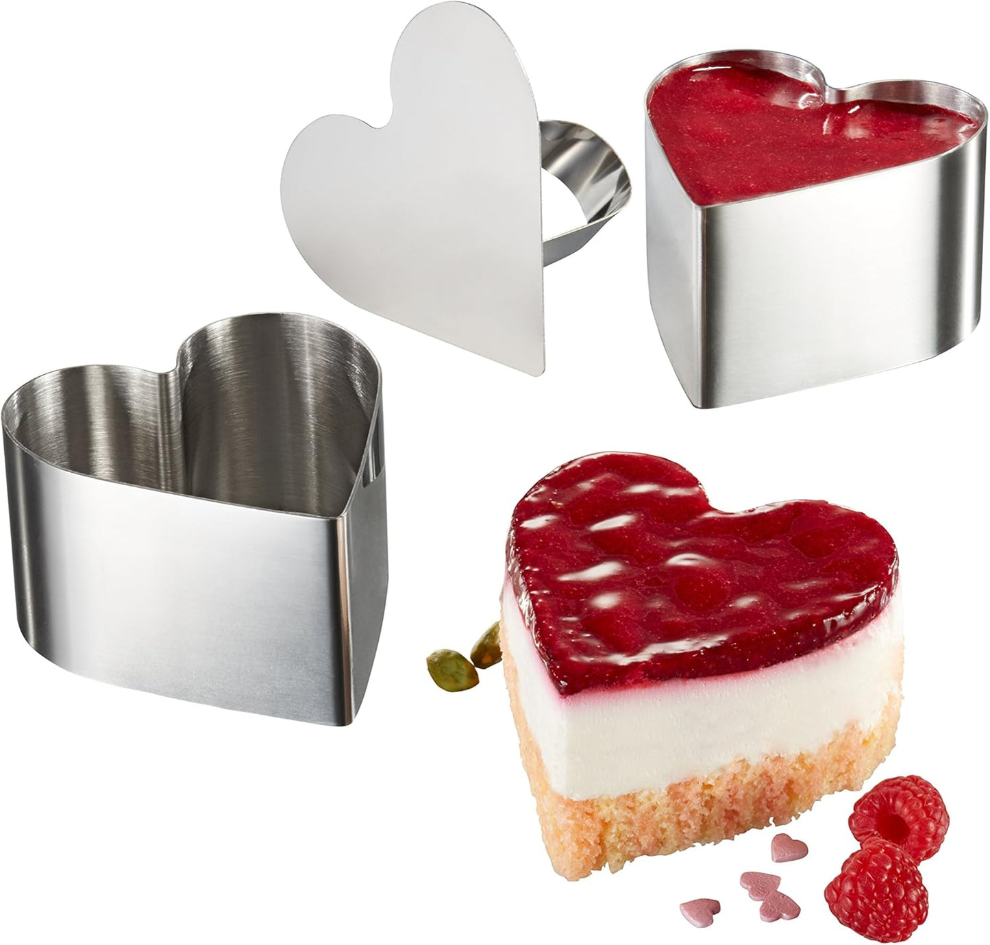 Deserta un kūku formu komplekts GEFU HEART Deserta un kūku formu komplekts GEFU HEART