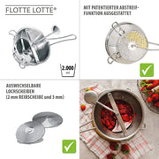 Augļu un dārzeņu smalcinātājs-dzirnaviņas GEFU FLOTTE LOTTE