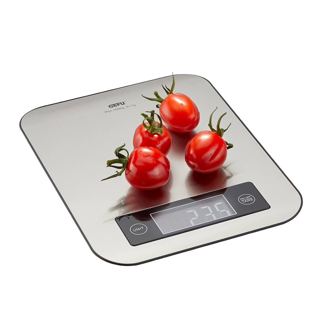 Virtuves svari GEFU SCORE ar Bluetooth aplikāciju uzturvētības analīzei