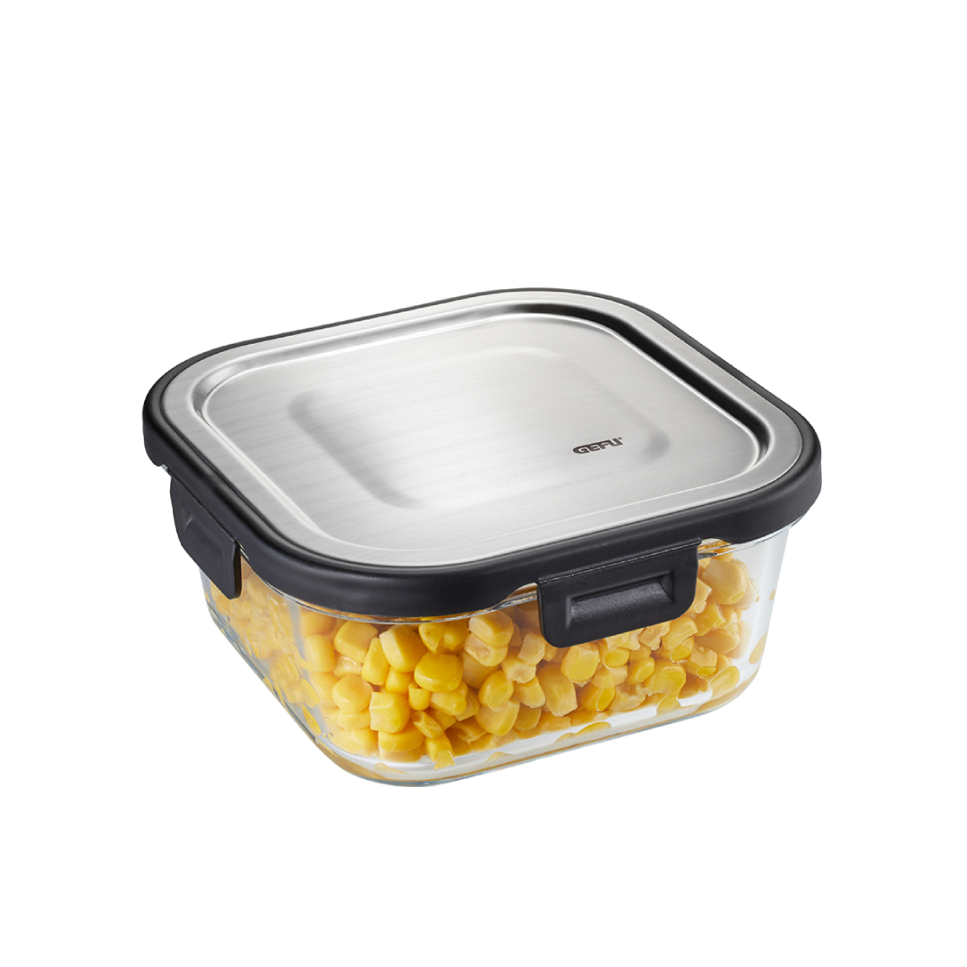 Uzglabāšanas trauks pārtikai GEFU MILO, 15.5 x 15.5cm, 800 ml