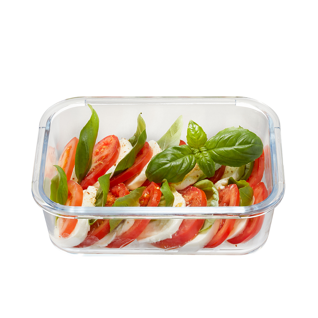 Stikla uzglabāšanas trauks pārtikai GEFU MILO, 20,8 x 15,6cm, 1000 ml Stikla uzglabāšanas trauks pārtikai GEFU MILO, 20,8 x 15,6cm, 1000 ml