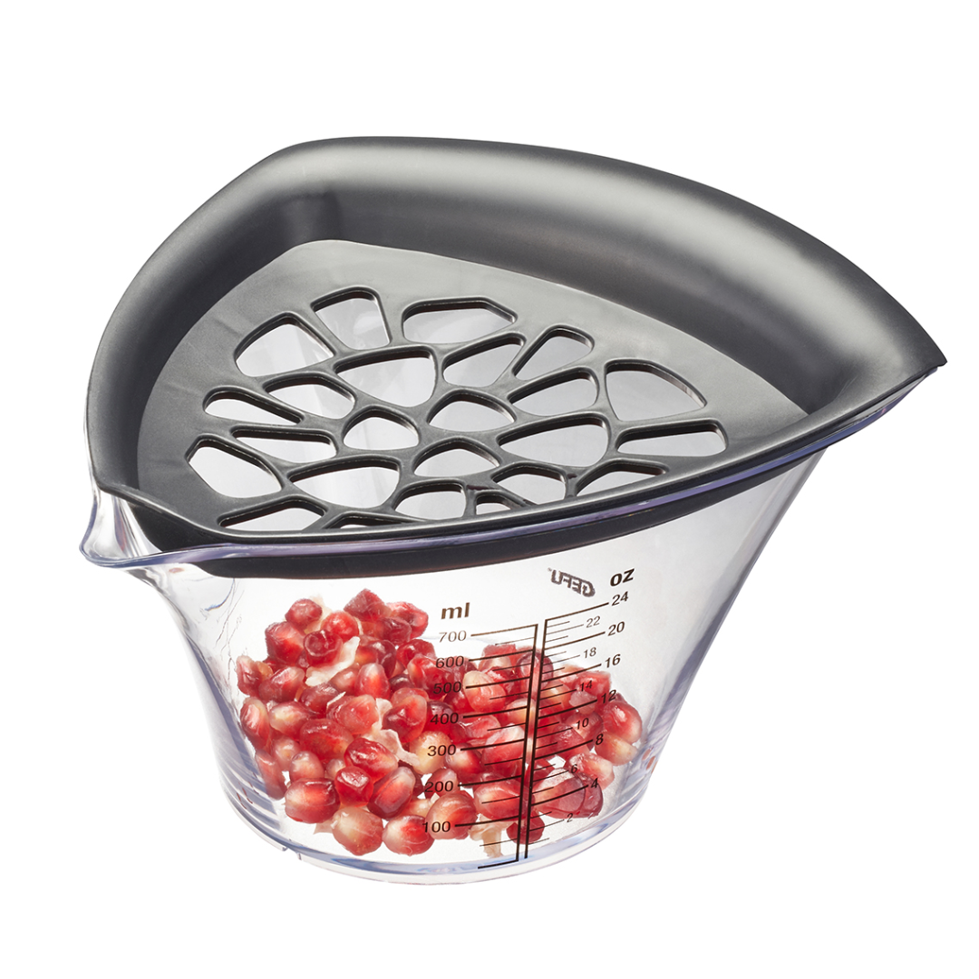 Granātābolu sēklu izņēmējs un citrusaugļu sulu spiede GEFU FRUTI