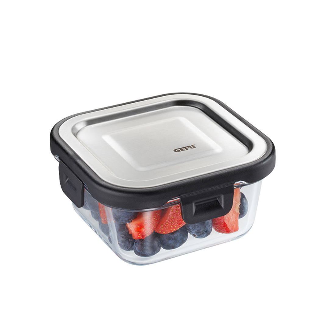 Stikla pārtikas uzglabāšanas trauks GEFU MILO, 11,7 x 11,7cm, 300 ml Stikla pārtikas uzglabāšanas trauks GEFU MILO, 11,7 x 11,7cm, 300 ml