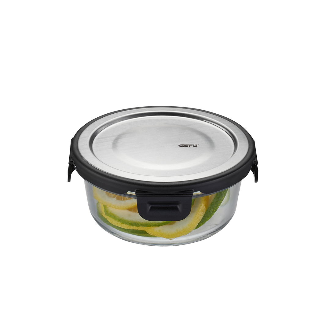 Stikla produktu uzglabāšanas trauks GEFU MILO, apaļš, 400 ml