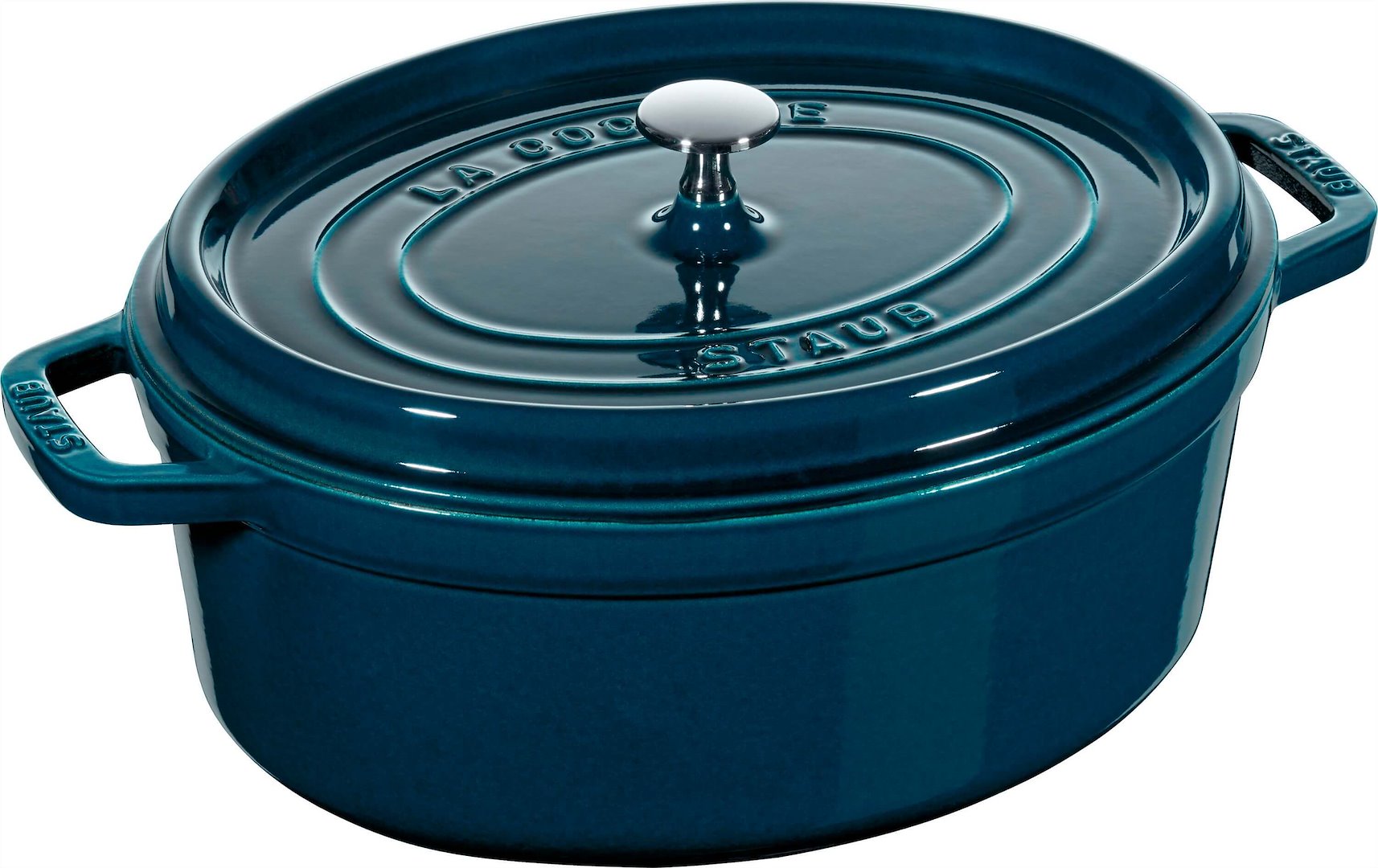 STAUB LA COCOTTE oval cast iron pot 6.7 l La Mer | Enameled