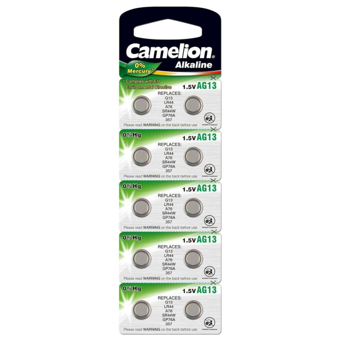 Sārma baterijas CAMELION AG13 (V357) 10gb. Sārma baterijas CAMELION AG13 (V357) 10gb.