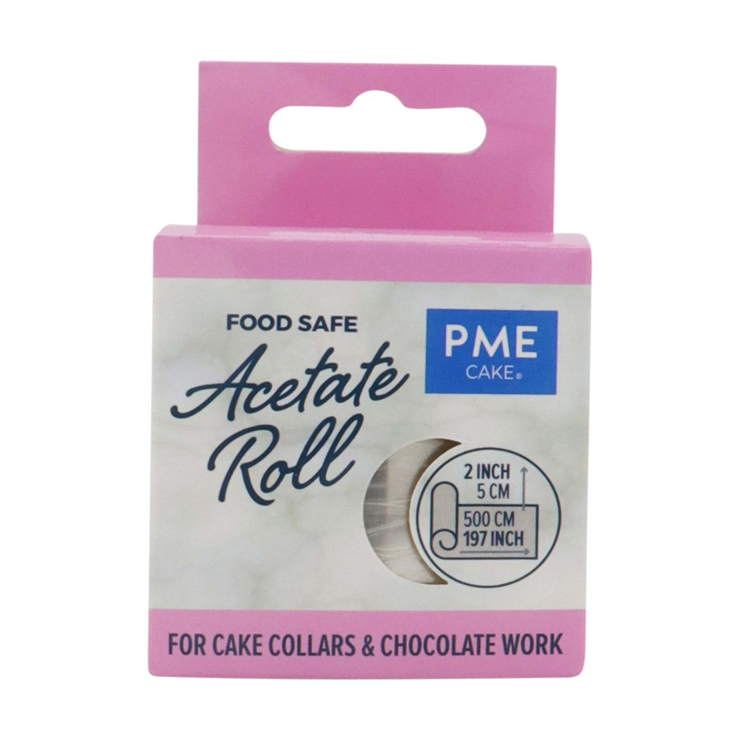 Acetāta folijas lente kūkām PME Cake 5cm x 5m