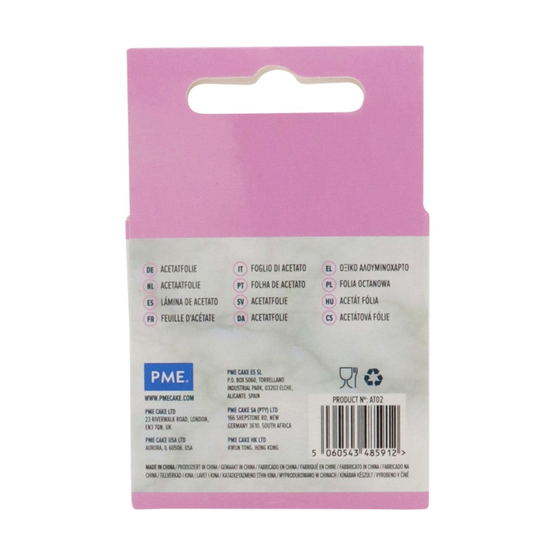 Acetāta folijas lente kūkām PME Cake 5cm x 5m