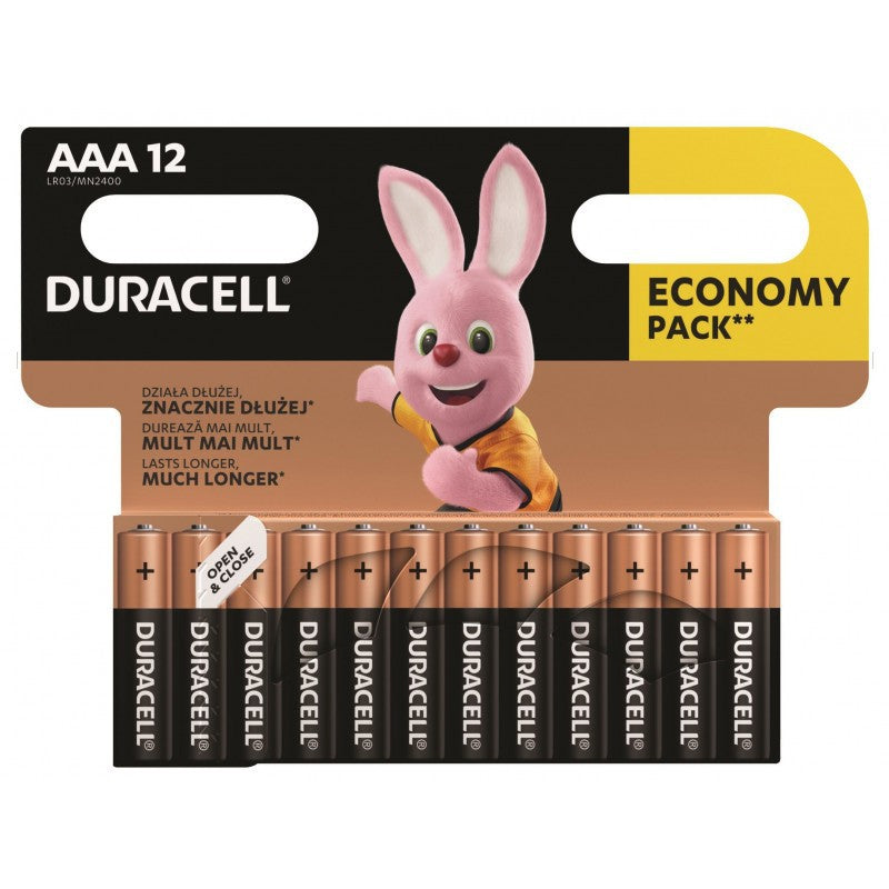 Sārma baterijas AAA Alkaline 12gb.DURACELL