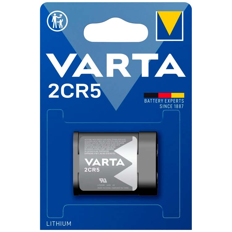 Litija baterija VARTA Photo Lithium 2CR5, 6V, 1gb.