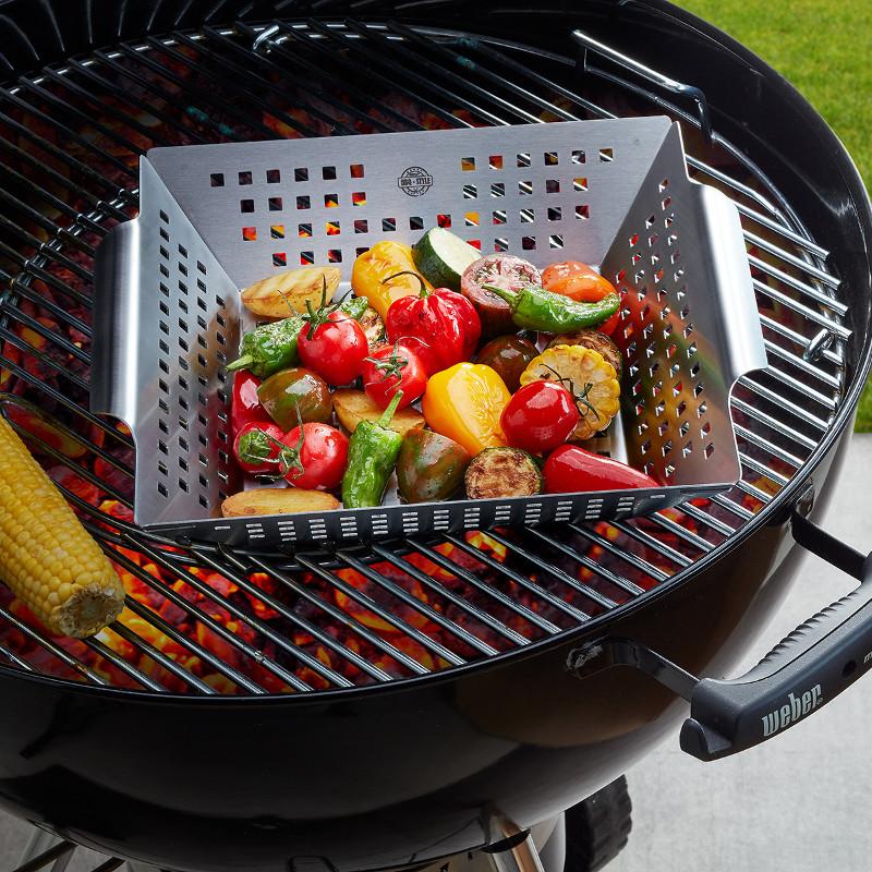 Grila panna GEFU BBQ, liela, 33 x 28cm, H 7,5 cm