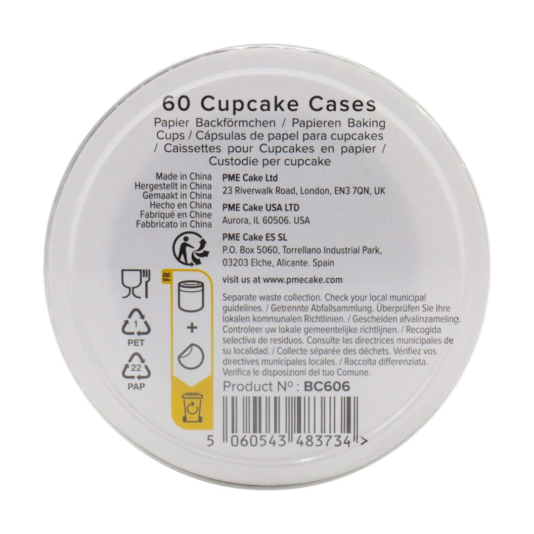 Kēksiņu papīra formiņas PME Cake 60gab. Ø 5cm