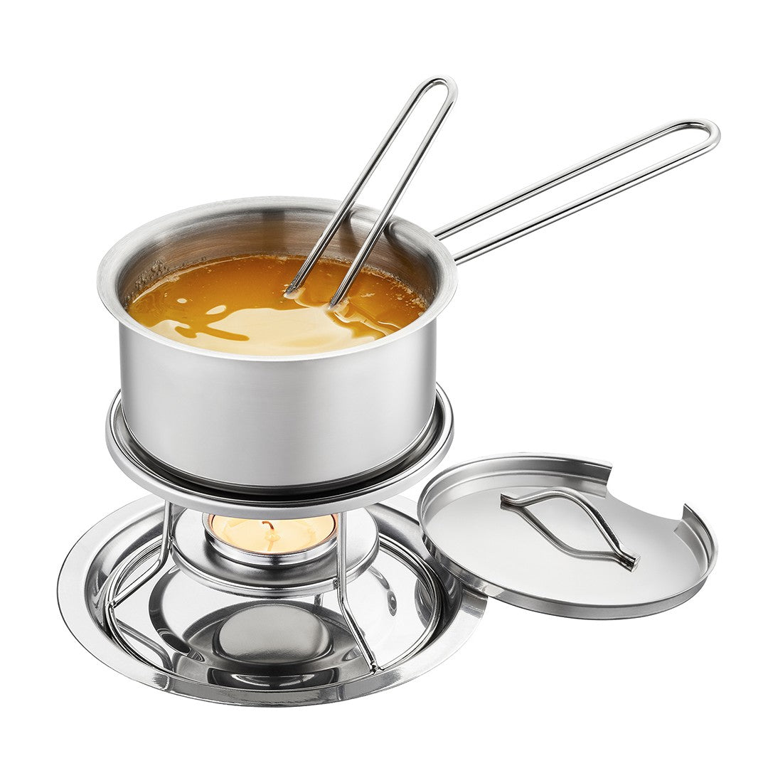 Fondi komplekts sviestam, šokolādei, karstai ķiršu vai sarkanvīna mērcei GEFU CALORIC, 300ml