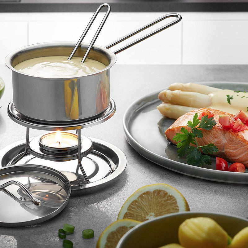 Fondi komplekts sviestam, šokolādei, karstai ķiršu vai sarkanvīna mērcei GEFU CALORIC, 300ml