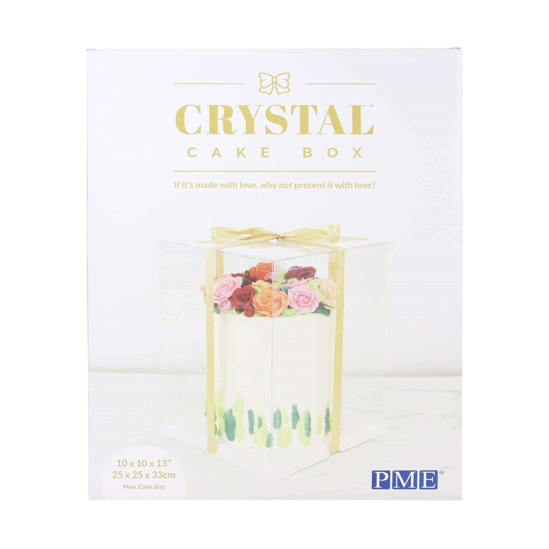 Caurspīdīga kūku dāvanu kaste PME Cake Crystal Cake Box 25cm
