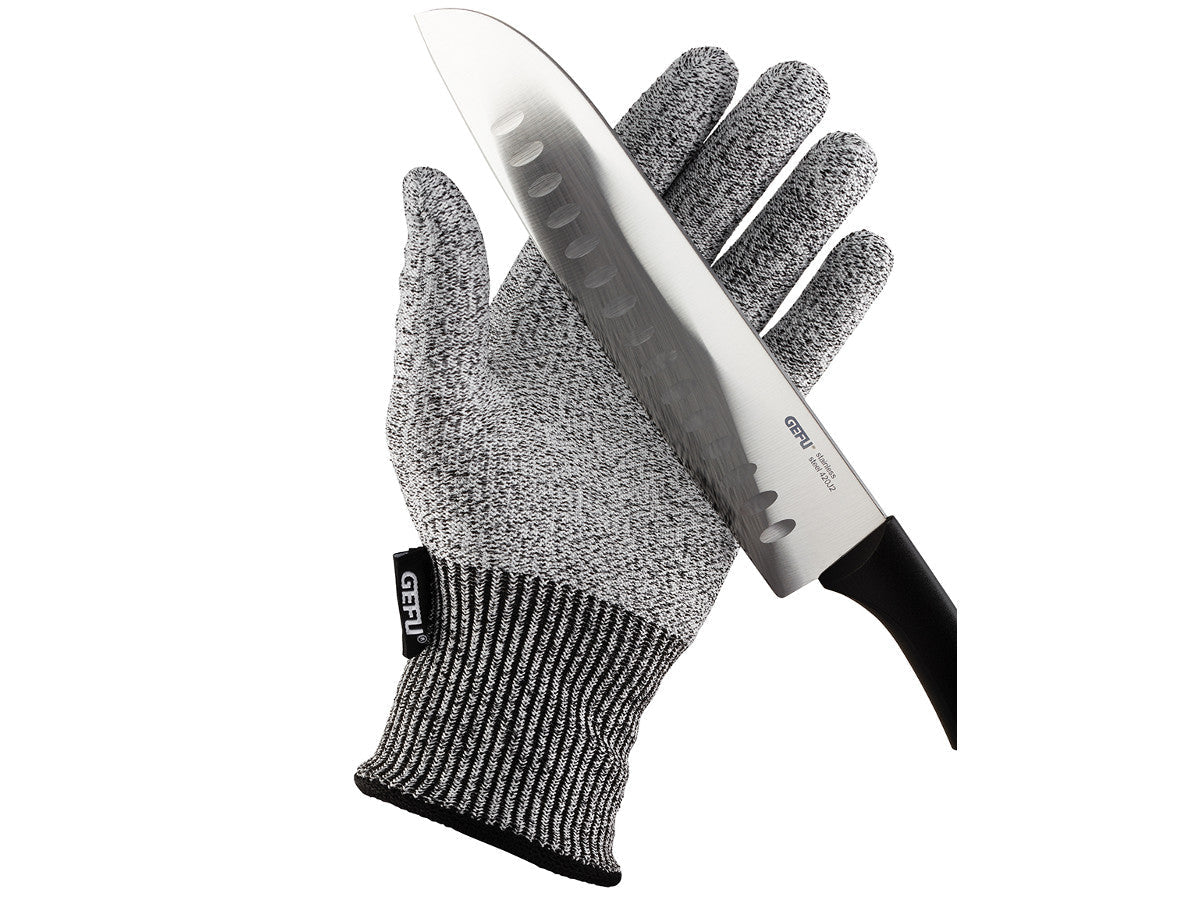 Aizsargcimds GEFU SECURO griešanai un rīvēšanai, piemērots gan kreiļiem gan labročiem