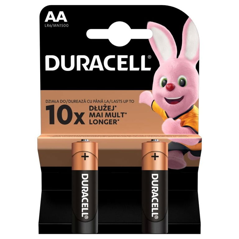 Baterijas DURACELL AA Alkaline LR06 2gb.