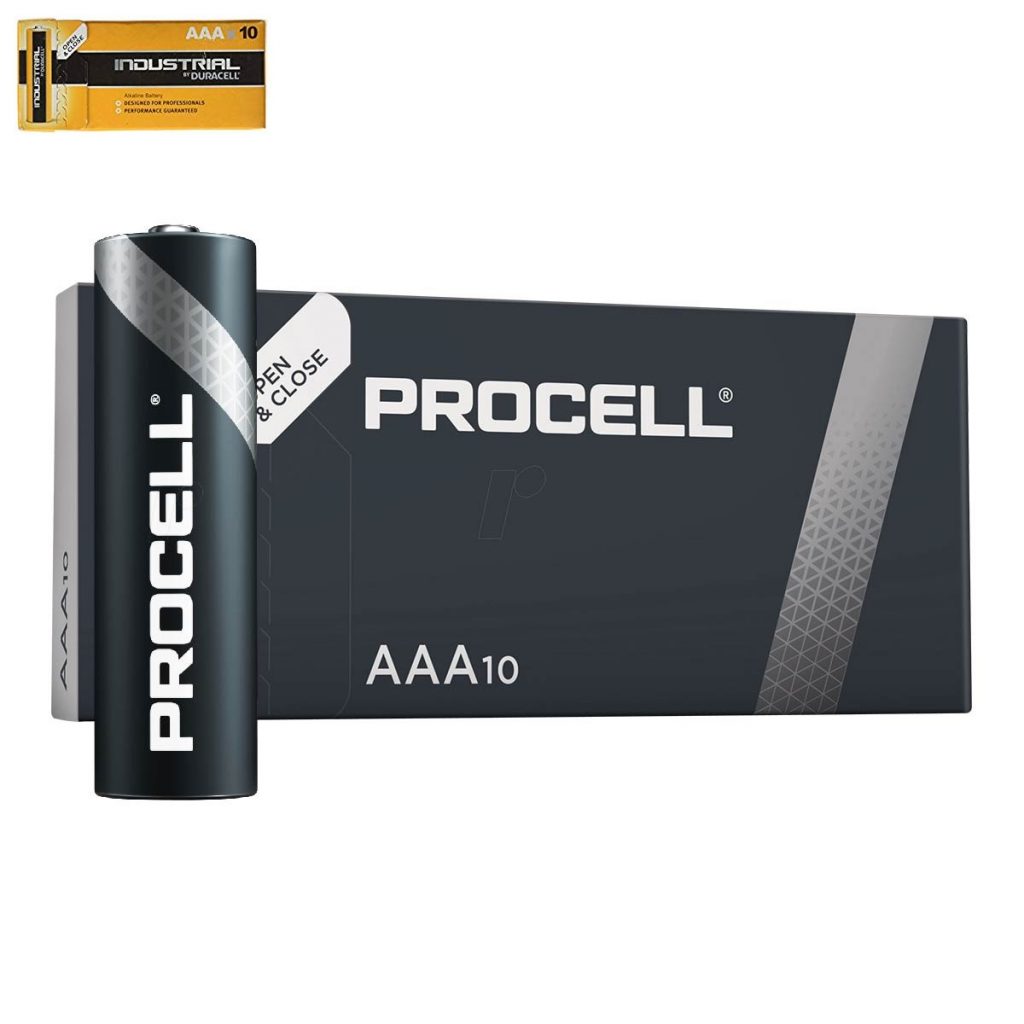 Sārma baterijas Duracell Industrial PROCELL Alkaline AAA 10gb.