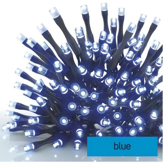 Standarta LED savienojošā virtene, 10 m, lietošanai ārā un iekštelpās, zila EMOS