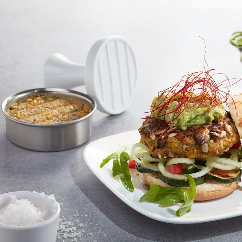 Porcelāna mini burgeru kotlešu prese GEFU SPARK, Ø 8cm