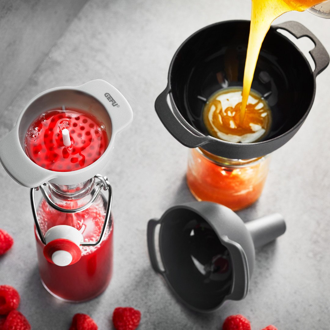 Virtuves piltuvju komplekts GEFU Tres, komplektā 3 gab., ar filtra sietiņu