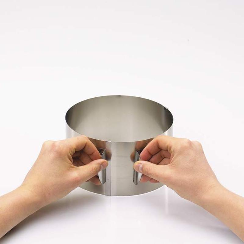 Tortes riņķis ar maināmu diametru GEFU Tondo XXL, h-10cm