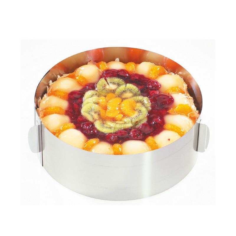 Tortes riņķis ar maināmu diametru GEFU Tondo XXL, h-10cm